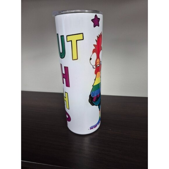 20oz Skinny Tumblers Shut Duh Fuh Cup Rooster Design - Picture 4 of 4